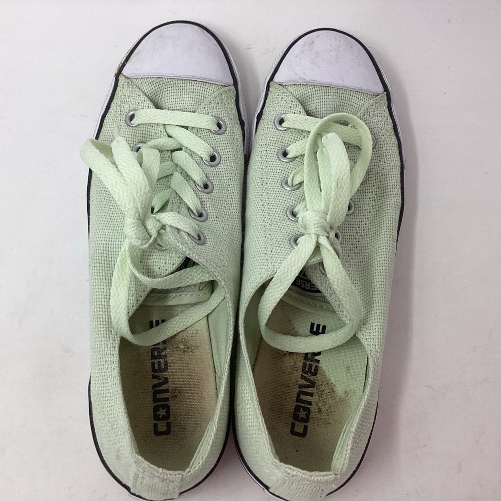 Converse Dainty Mint Green Chuck Taylor Lace Up Slip On Sneakers Women's Size 6